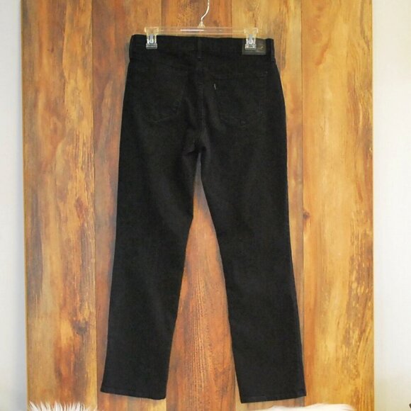 Levis 505 Straight Womens Black Jeans Size 28 (6S) - Picture 2 of 7
